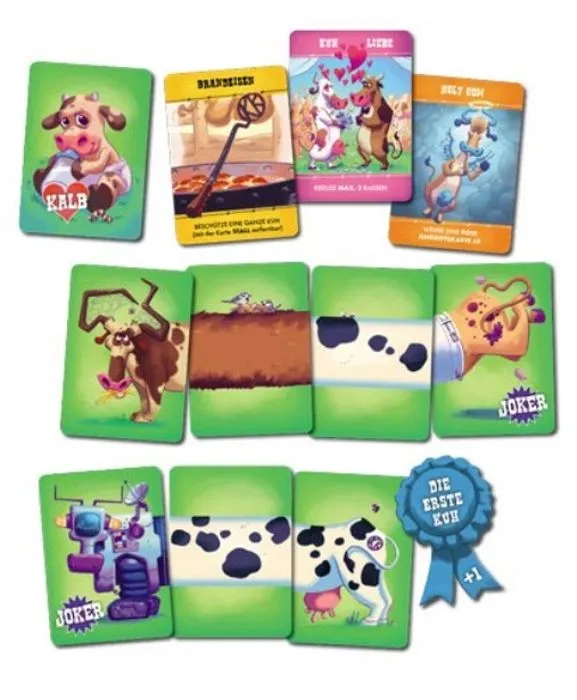 Game factory - 646229 - GAMEFACTORY Kuhle Kuhe Jeu de cartes, Multicolore - Version Allemande-2