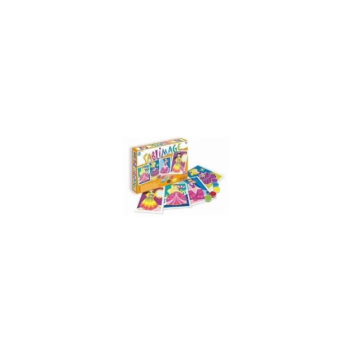 Kit de Sablimage Princesses - Sentosphère - Pour Enfant à partir de 4 ans - Violet - Orange-0