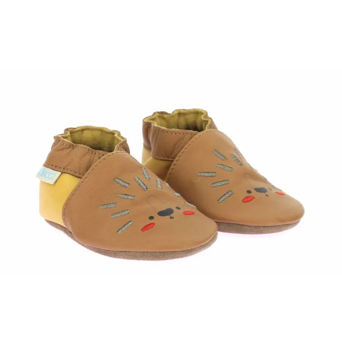 Chaussons - ROBEEZ - Hedge Joy - Cuir 100% - Camel - Taille 25/26-1