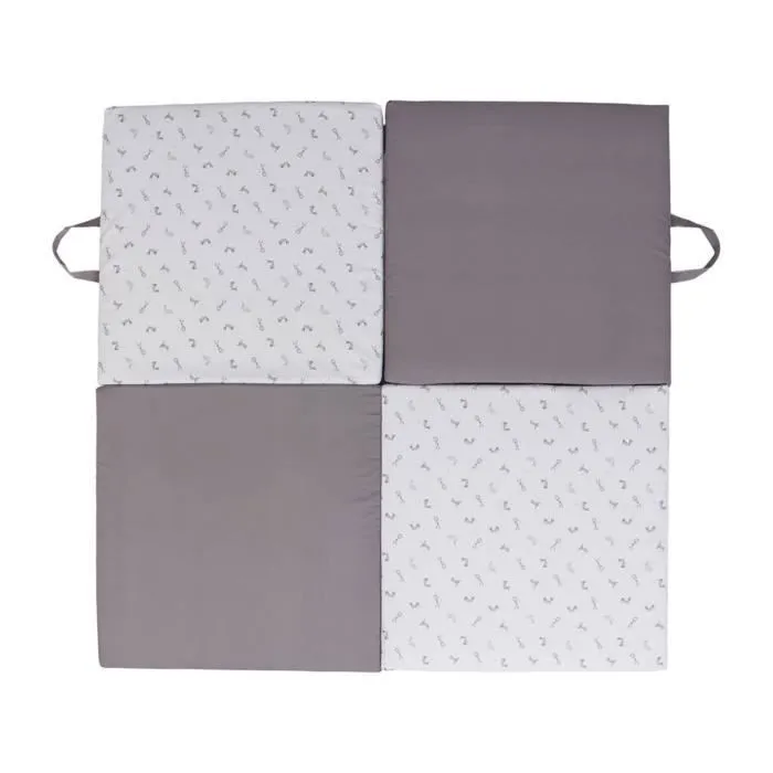 Candide - Tapis d'éveil et de motricité Malin - 120x120 cm - Lapins-0