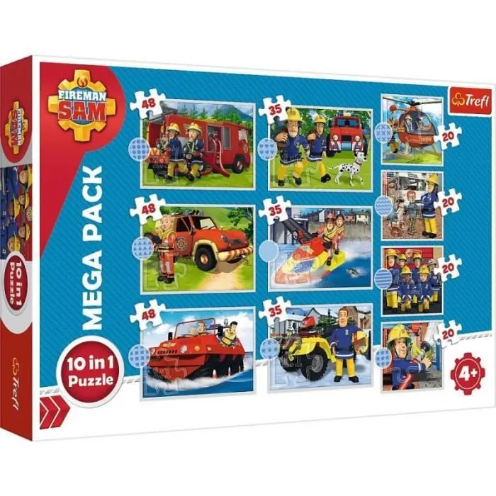 Puzzle 10in1 Fireman Sam Meet Sams rescue team-1