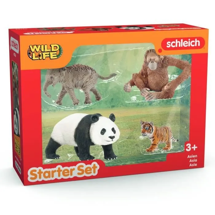 Mes Premiers Animaux d'Asie, Figurines d'animaux, SCHLEICH 42736 Wild Life, dès 5 ans-3