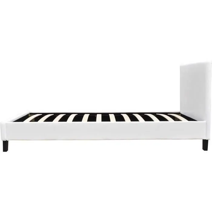 Lit "Lina" - 90 x 190 cm - Blanc-2