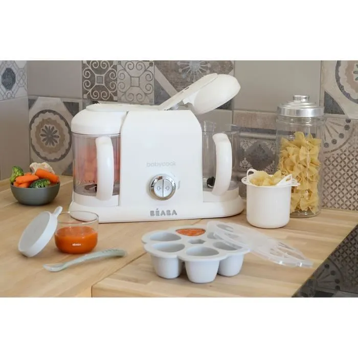 BEABA, Babycook Duo, robot bébé 4 en 1, contenance XXL, blanc-2