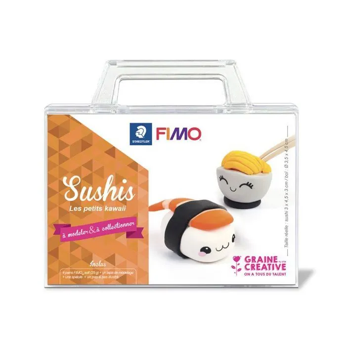 Coffret pâte polymère sushi kawai-0