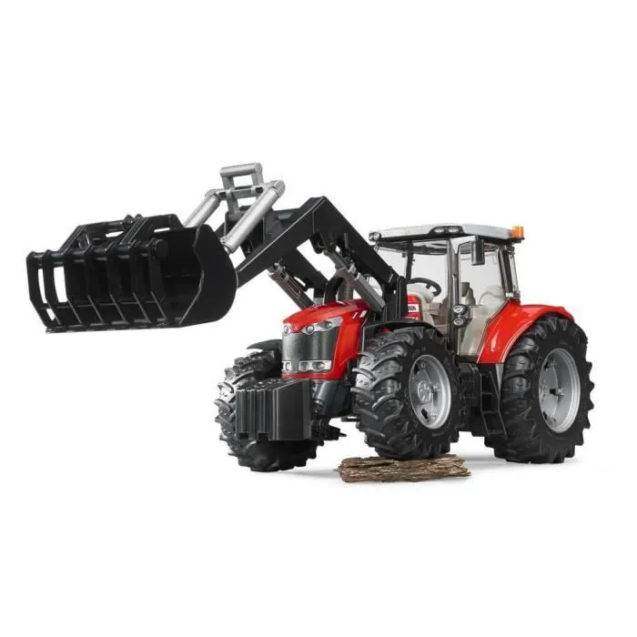 Tracteur Massey Ferguson 7600 avec fourche - BRUDER - Modèle 3047 - Garçon - Echelle 1:16-1