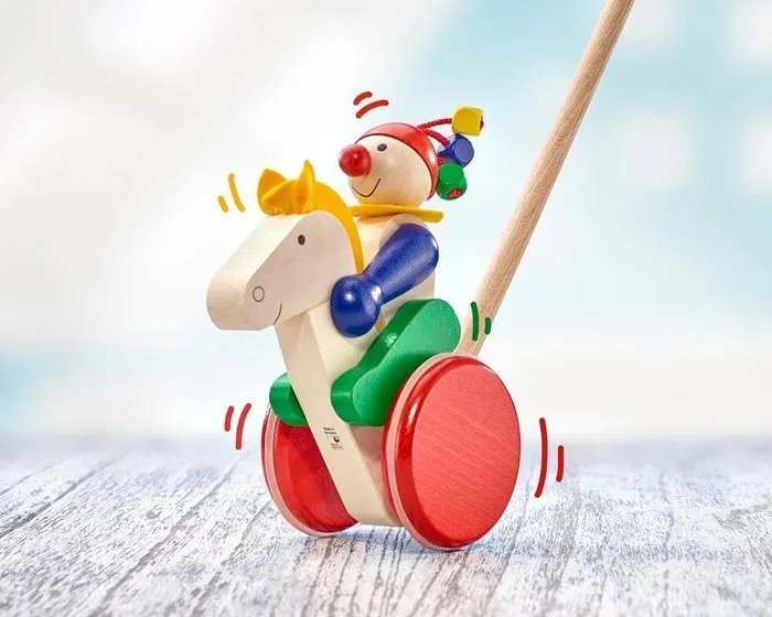 Jouet à pousser - Jockey Trotto-2