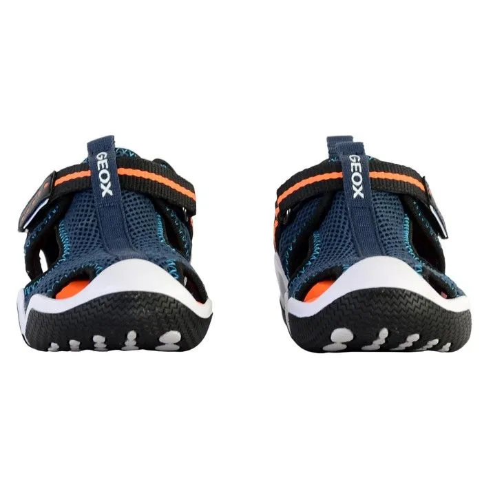 Sandales pour garçon - GEOX - Wader - Scratch - Bleu - Confortables et respirantes-4