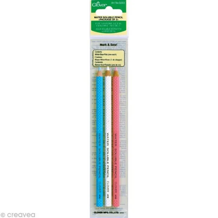 Crayon craie - Clover - Lot de 3 - Marquage précis - Mixte - Couture facile-0