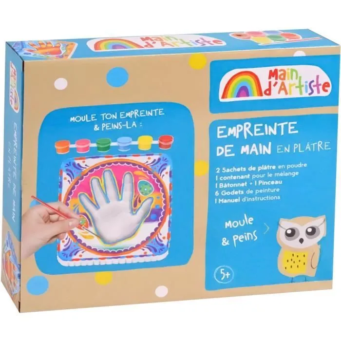 Kit de création empreinte de la main - Loisir Créatif - MAIN D'ARTISTE - Dès 5 ans-4