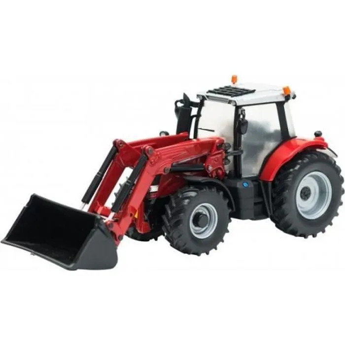 Tracteur miniature Massey Ferguson 6616 avec chargeur - Britains-0