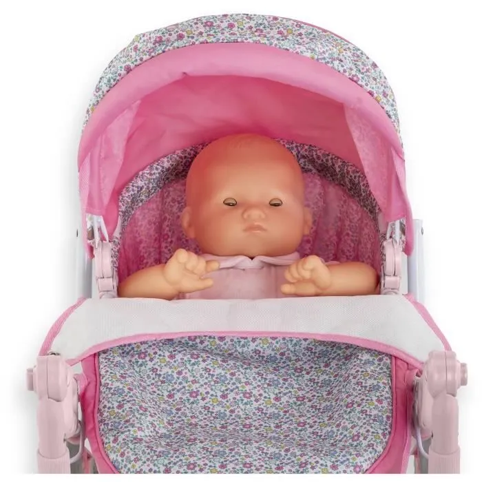 Accessoires poupons - COROLLE - Landau Floral - pour poupons 36 à 52 cm - dès 3 ans-5