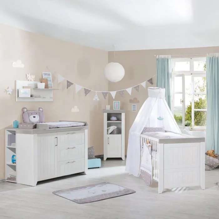 Meuble Étagère - ROBA - Cube de Rangement à 3 Cases - Blanc - Enfant-4