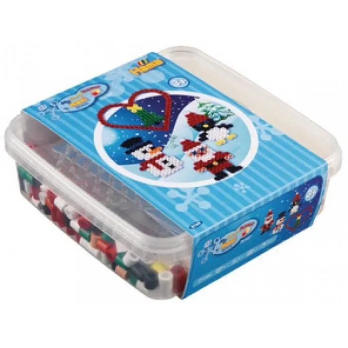 hama hama perles à repasser maxi + plaque "noël", en boîte-1