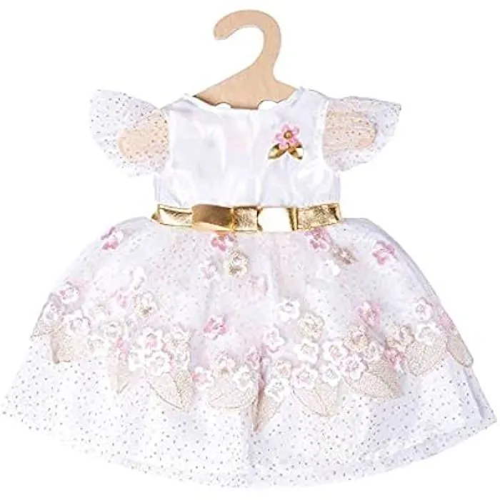 Robe de Princesse - HELESS - Modèle 2132 - Motif Fleur de Cerisier - Couronne dorée - Taille 35-45 cm-1