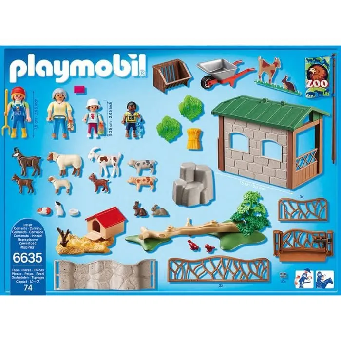 PLAYMOBIL - City Life - Parc Animalier avec Visiteurs - Zoo - Mixte - A partir de 4 ans-2