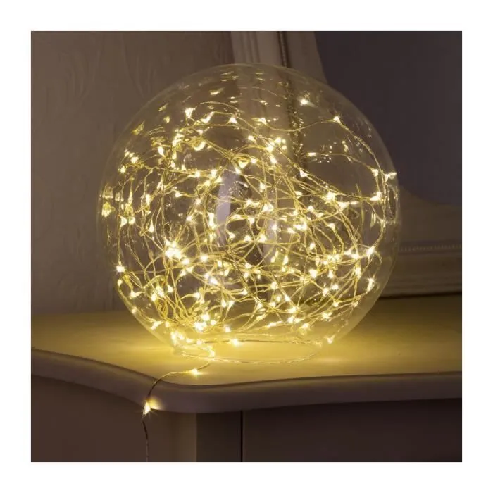 Guirlande lumineuse - OSE - 4m - 40 LED - Blanc chaud - Piles - Intérieur-1
