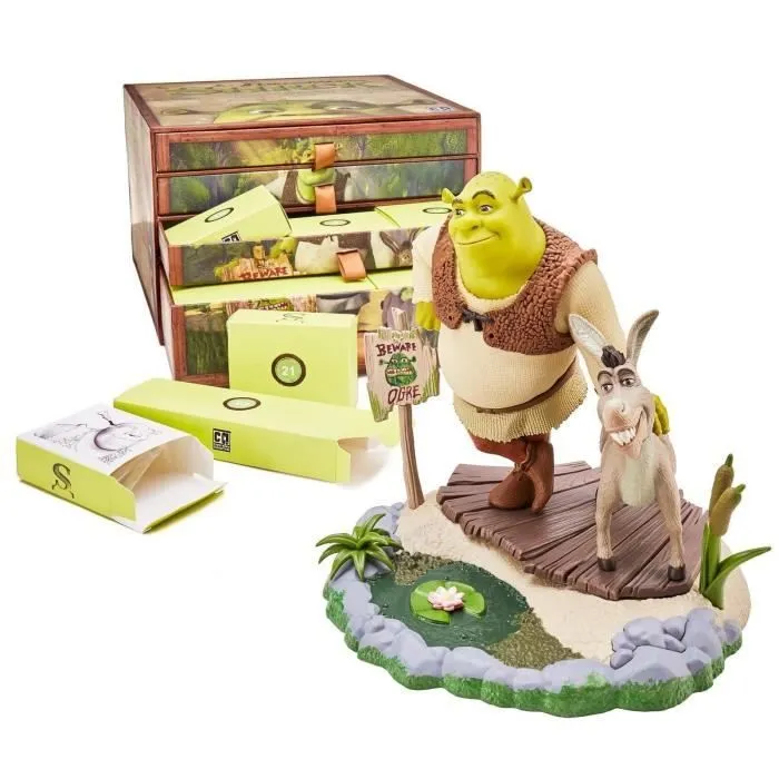 Calendrier de l'Avent Shrek - Maquette Countdown Character Numskull NS41 - 24 pièces - Enfant - Mixte-0