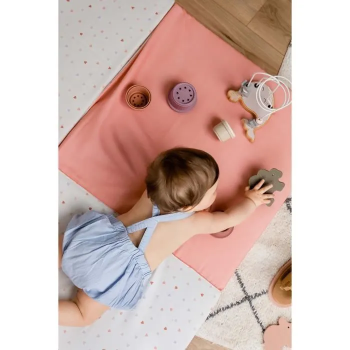 Tapis d'éveil Malin TINEO MON COEUR 3en1 - Tapis évolutif multifonction - 120x120x5 cm-4