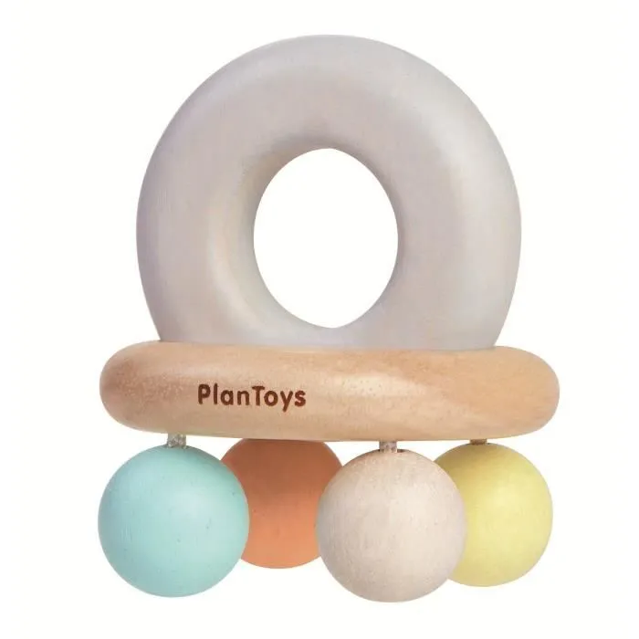 PLAN TOYS Hochet Cloche pastel-0