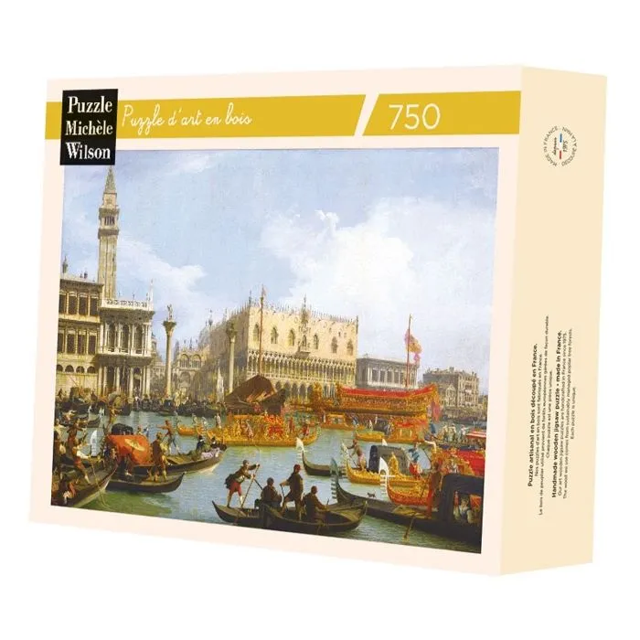 Puzzle en bois Michèle Wilson - Le retour du Bucentaure de Canaletto - 750 pièces-1