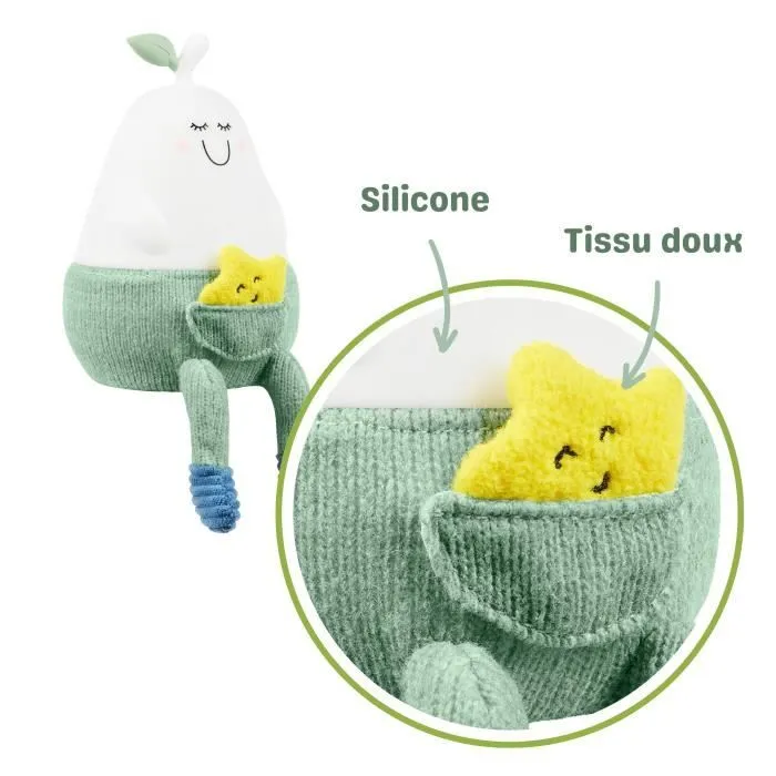 Veilleuse silicone BADABULLE - Modèle : BERTILLE - Nomade - Lumière douce-1