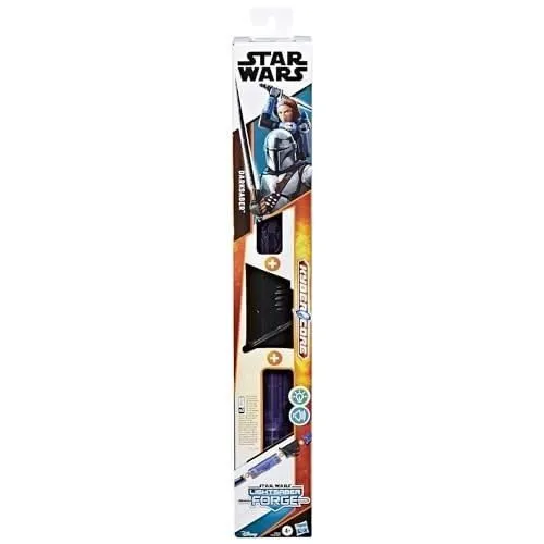 Sabre laser électronique Mandalorien Sabre noir, Star Wars Lightsaber Forge Kyber Core, jouets enfant, dès 4 ans-3