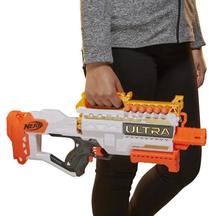 NERF - Ultra - Dorado - Blaster motorisé - accents dorés - recharge rapide - 12 fléchettes-2