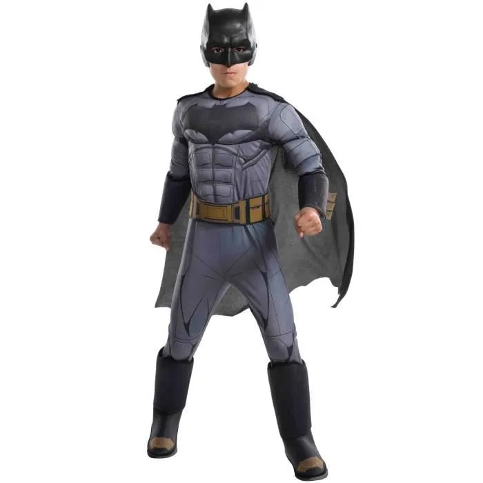 Déguisement Batman JL Movie Premium enfant - RUBIE'S - Noir - Licence Batman - Pour Carnaval et soirées à thème-0
