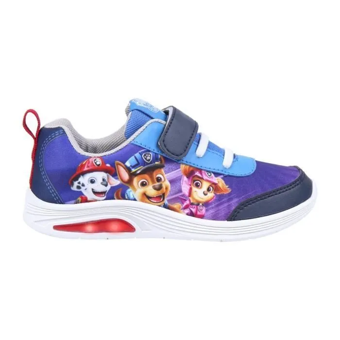 Basket Enfant La Pat Patrouille - Chaussures Lumineuse - Bleu - Scratch - Licence Pat' Patrouille-0