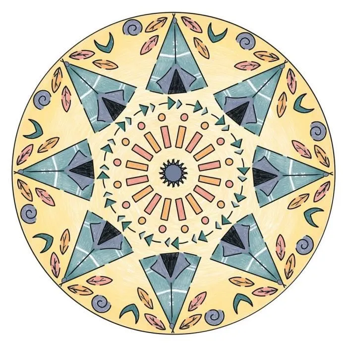 Ravensburger - Mandala Designer - Pochoirs et crayons inclus - Boho Style - Jeu créatif dès 6 ans-2
