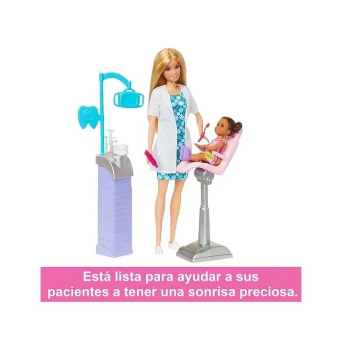 Barbie dentiste blonde avec accessoires originaux-2