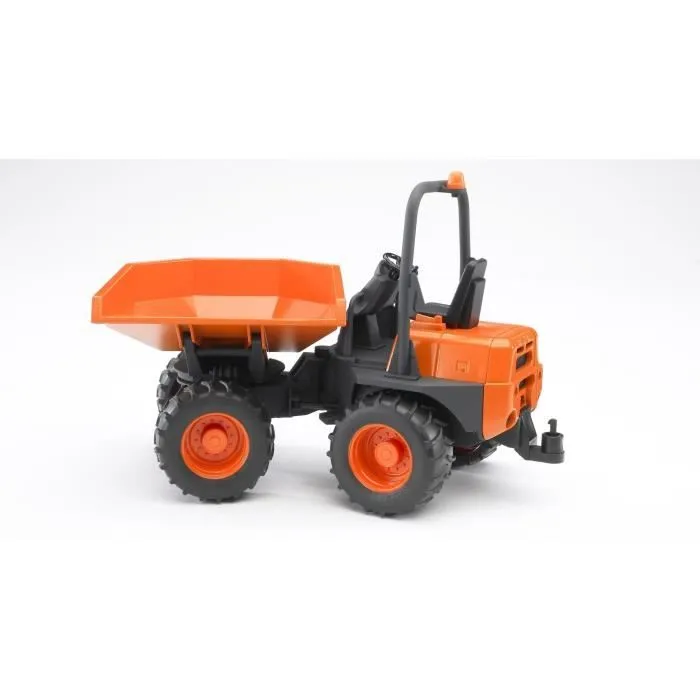 Mini dumper AUSA - BRUDER - Direction articulée, benne rotative, attelage arrière-3