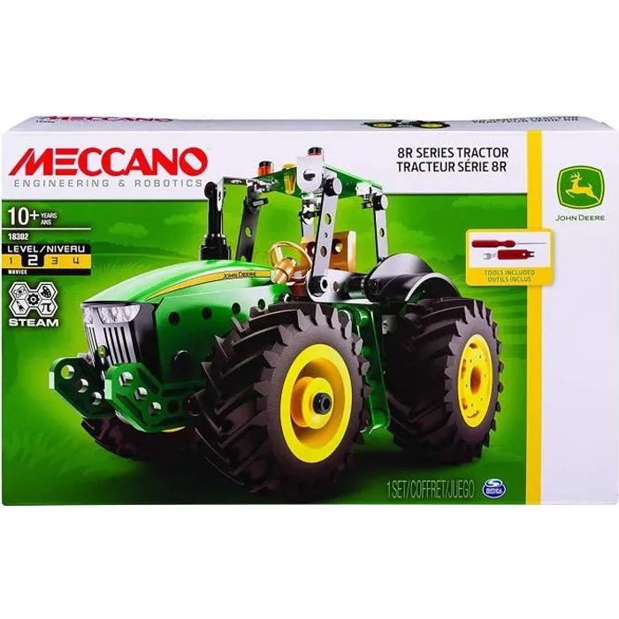 MECCANO JOHN DEERE Tracteur 8R-0
