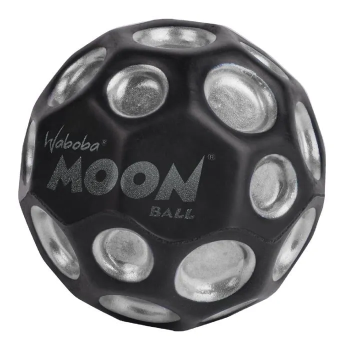 Ballon sauteur - baton sauteur Waboba - AZ-322-S - Moon Ball Ballon de Football Argenté 65 mm-0
