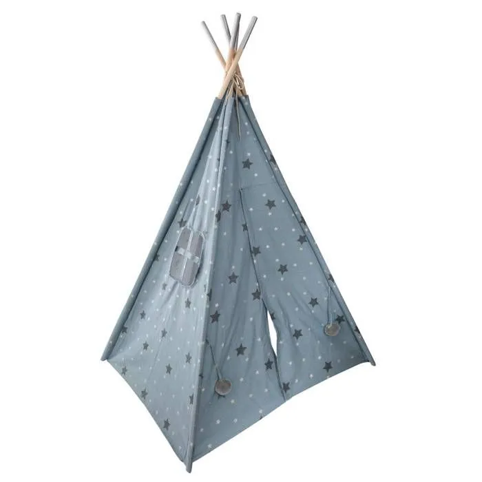 Tipi enfant bleu jean - Bleu - Atmosphera createur d'interieur-1