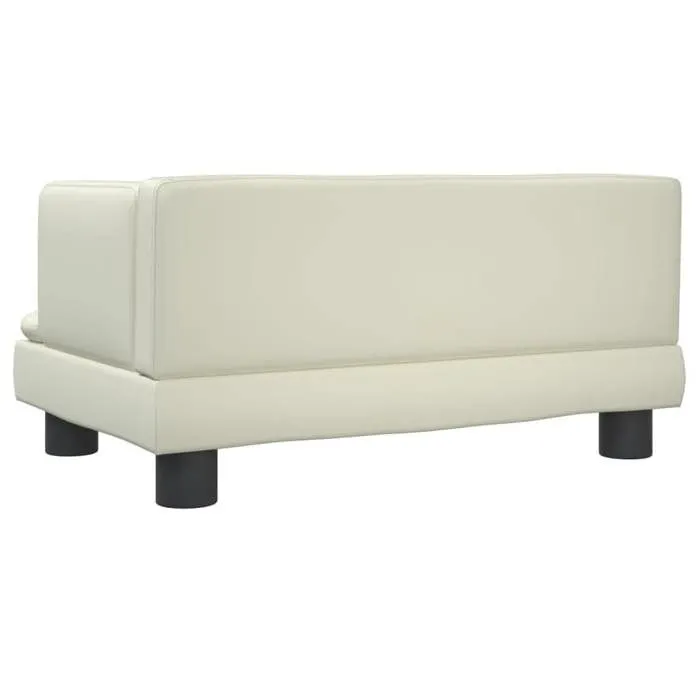 vidaXL Canapé pour enfants crème 60x40x30 cm similicuir, mini canapé, mini canapé-chaise, mini canapé pour enfants, canapé 3196325-5
