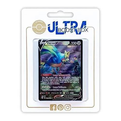 Cartes Pokemon - MY-BOOSTER - ZACIAN V TG21-TG30 FULL ART SECRETE-0