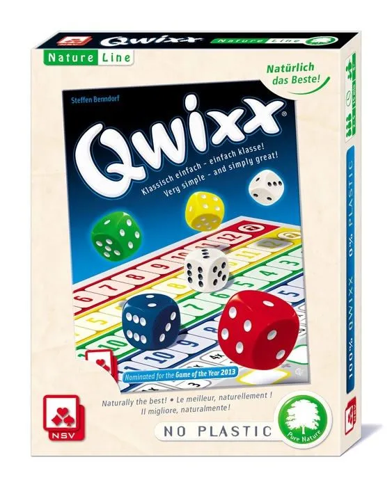 Des - jeu de des Nsv - 08319908001 - Qwixx-Natureline Jeu, 5301, Multicolore-3