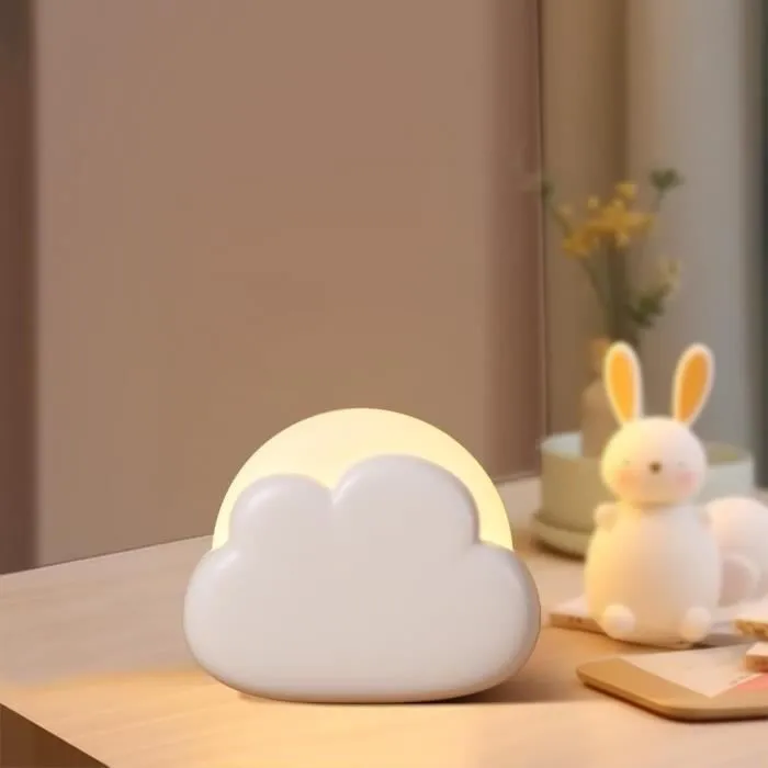 Diboniur Veilleuse Nomade Portable,Veilleuse Nuage Rechargeable pour Allaitement,Veilleuse Bébé Lampe Chevet Enfant,Lumière Décor-0