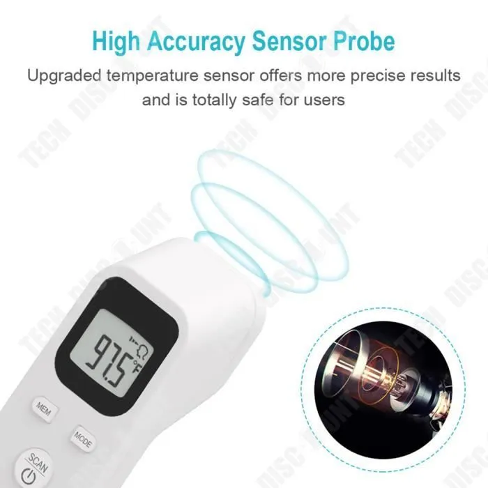 TD® Certification CE thermomètre frontal thermomètre infrarouge sans contact thermomètre électronique thermomètre thermomètre corpor-1