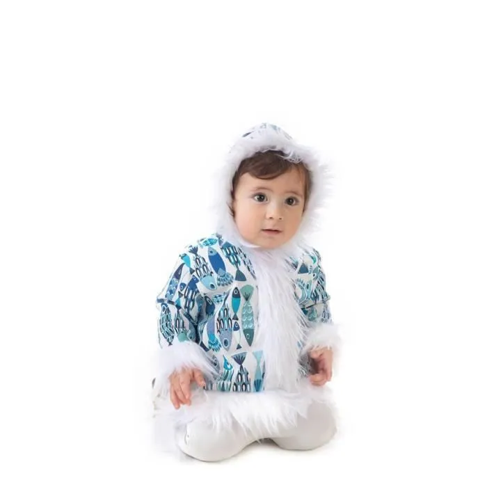 Déguisement poisson esquimau - LLOPIS - Bébé fille - 1-2 ans - Multicolor - Veste à capuche-2