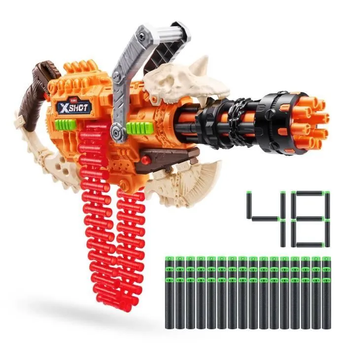 Blaster à Ceinture - ZURU - XSHOT Insanity HorrorFire Dread Hammer - Blaster avec ceinture de 35 fléchettes et portée de 30 mètres-6