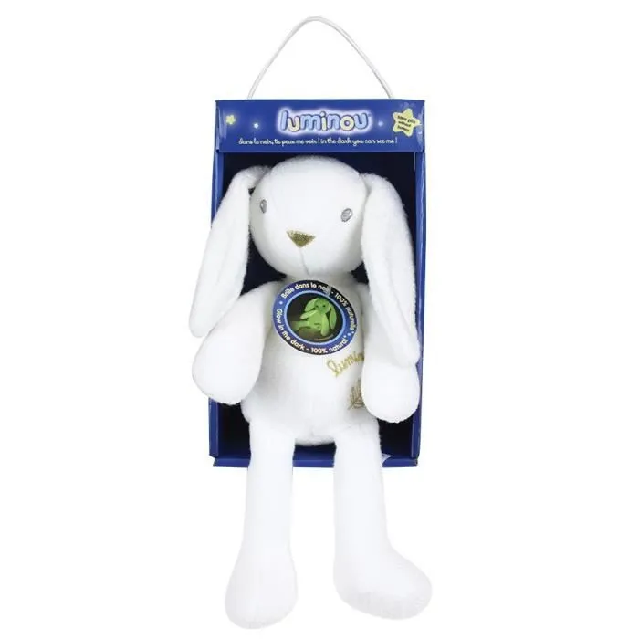 LUMINOU Peluche lumineuse lapin +/- 30 cm-4
