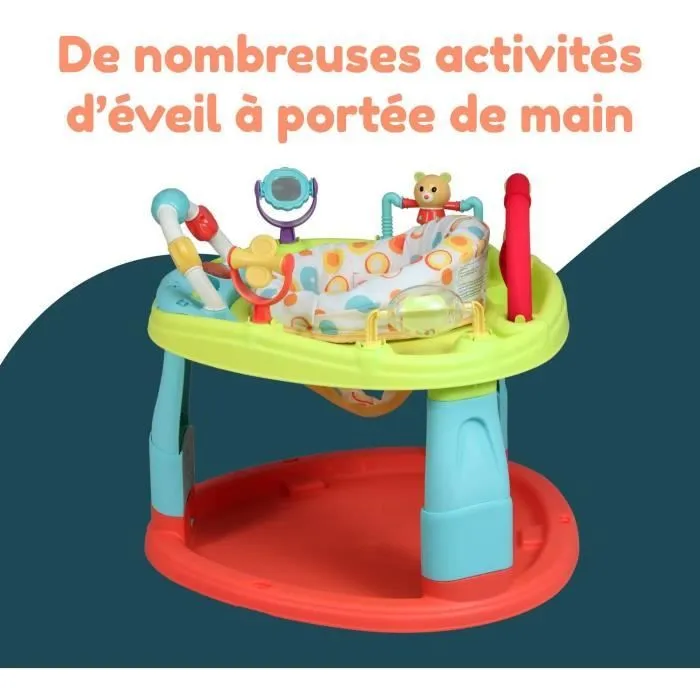 Base d'activités - BAMBISOL - 3 hauteurs d'assise - Activités ludiques - Multicouleurs-2