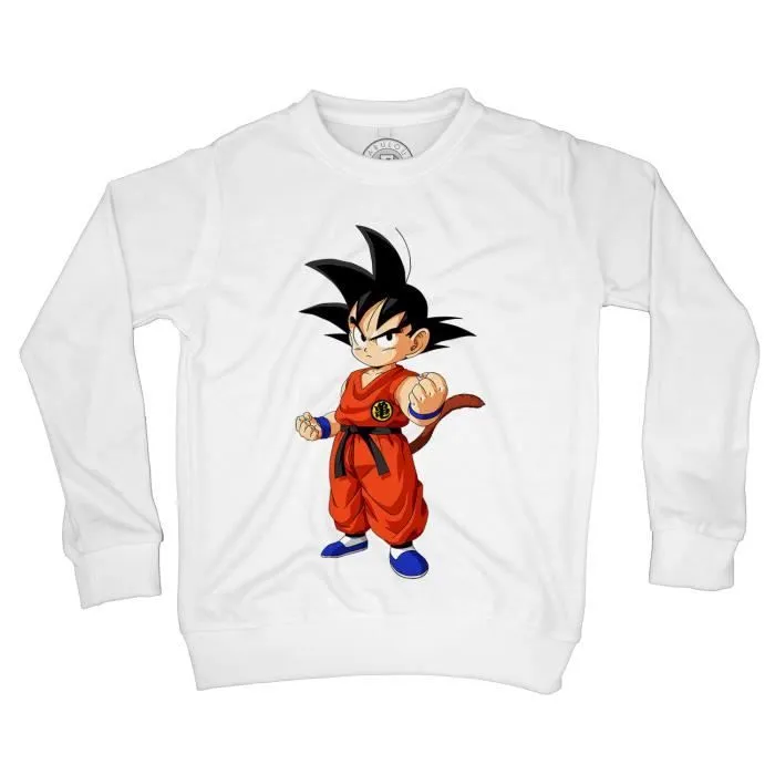 Sweat-Shirt Enfant - FABULOUS - Dragon Ball Z - Col capuche - Manches longues - Blanc-0