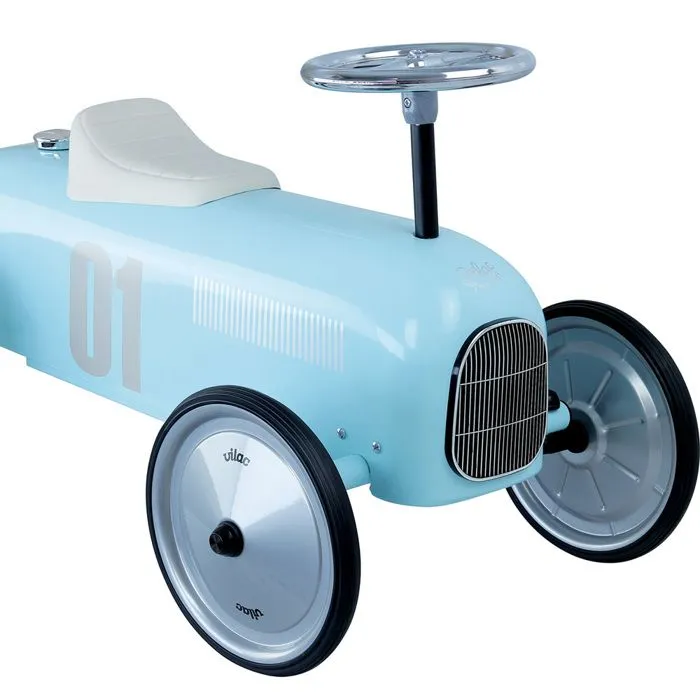 Vilac - Porteur voiture vintage bleu tendre-2