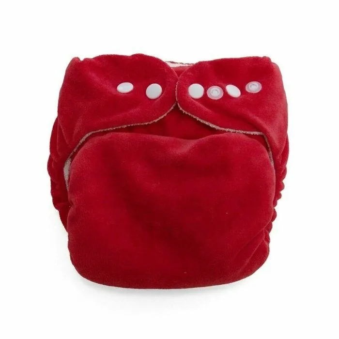 Kit d'essai Couches Lavables - So Bamboo - Taille Unique (3-15 kg) - Tomate-Blanc-1
