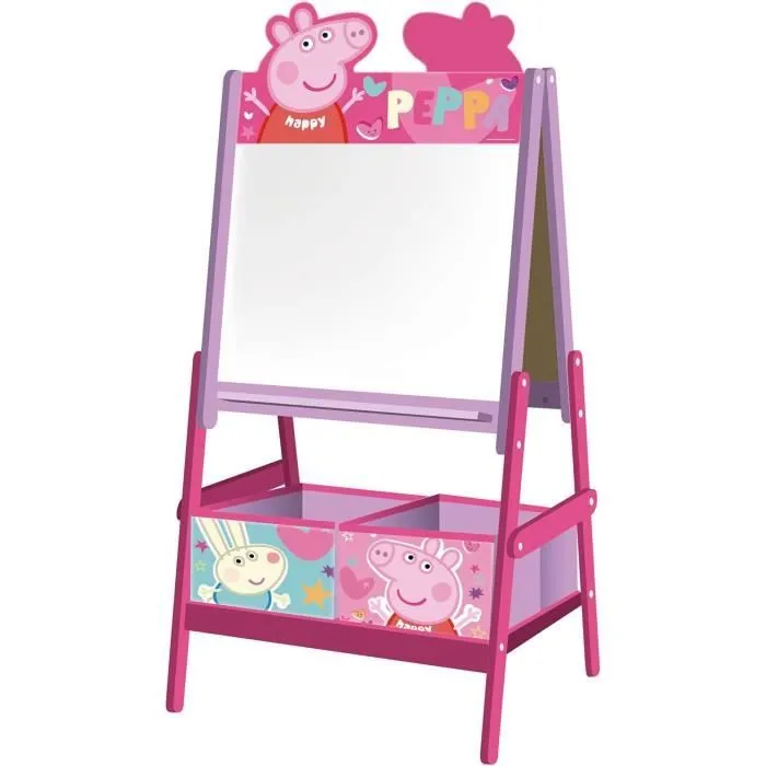 PEPPA PIG - Chevalet en bois double face 54x45x117cm-2