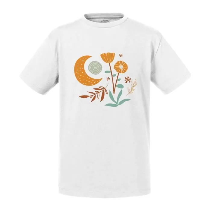 T-shirt Enfant Blanc Plantes Minimaliste Boho-chic Fleurs Dream-0